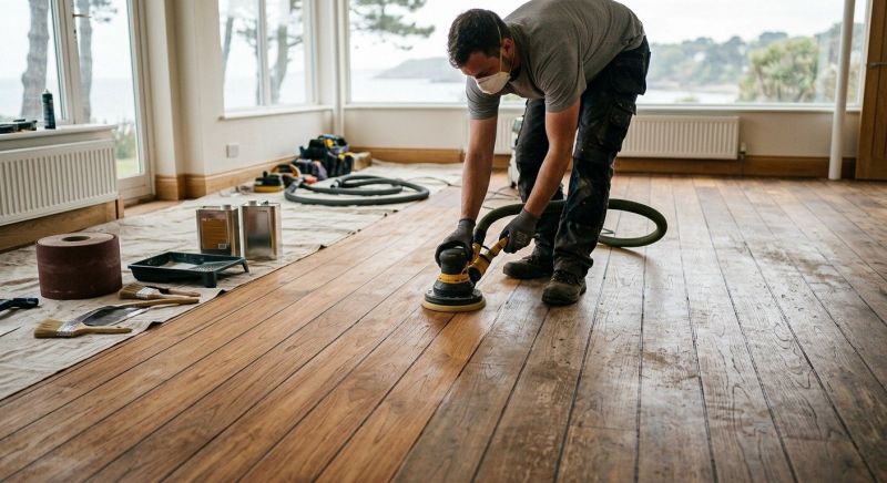 Tiger Wood Floor Refinishing in Alpharetta, GA